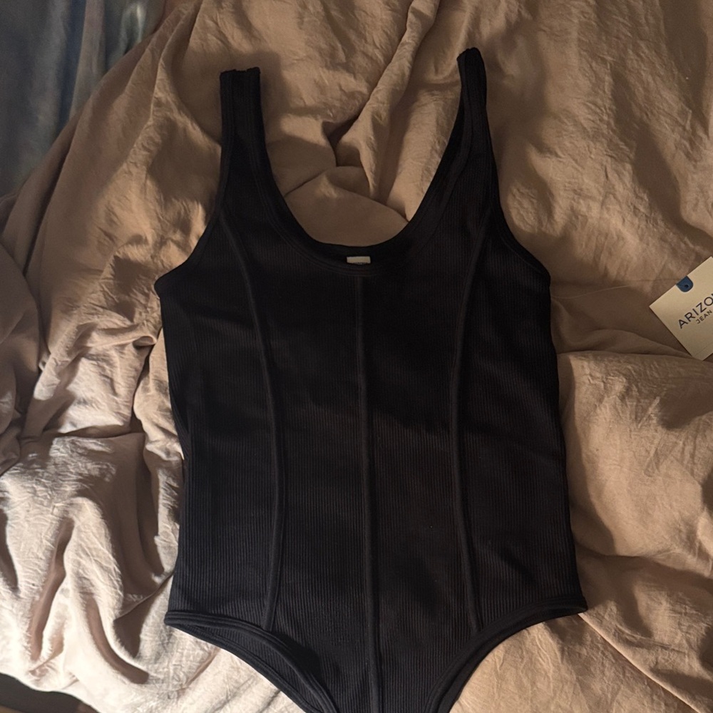 Black ribbed bodysuit Arizona Jean Company XS
